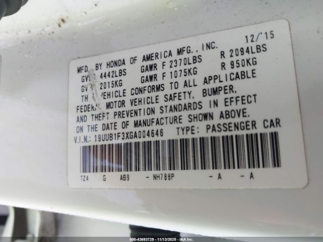 2016 ACURA TLX 19UUB1F3XGA004646 Photo 8