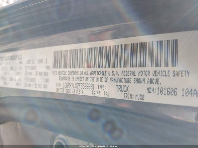 2015 RAM 1500 1C6RR7LG2FS509381 Photo 8