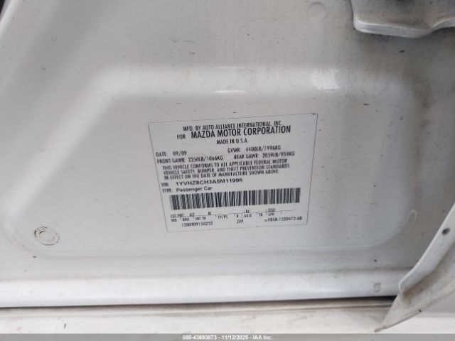 2010 MAZDA MAZDA6 1YVHZ8CH3A5M11996 Photo 8