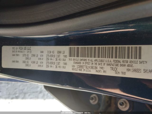 2020 RAM 1500 1C6RREFT6LN186184 Photo 8