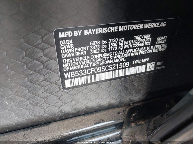 WB533CF09SCS21509 BMW IX M60