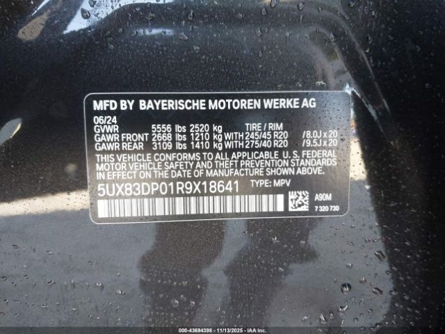 2024 BMW X3 5UX83DP01R9X18641 Photo 8