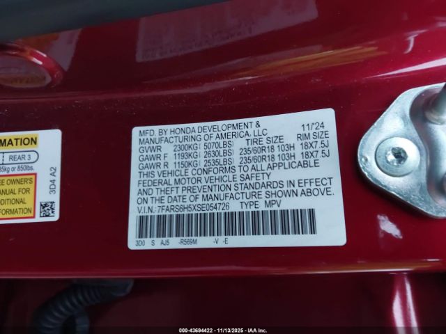 2025 HONDA CR-V HYBRID 7FARS6H5XSE054726 Photo 8