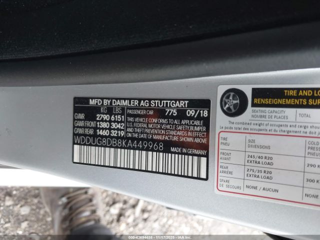 2019 MERCEDES-BENZ S 560 WDDUG8DB8KA449968 Photo 8