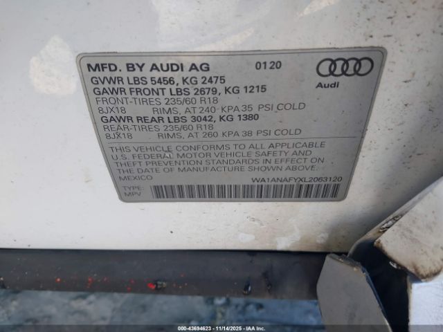 2020 AUDI Q5 WA1ANAFYXL2063120 Photo 8
