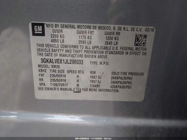 2018 GMC TERRAIN 3GKALVEX1JL298033 Photo 8
