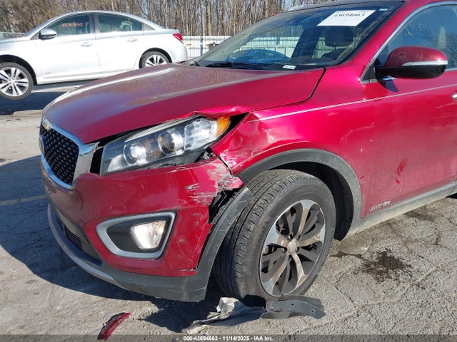 43694663 :رقم المزاد ، 5XYPHDA54JG424060 vin ، 2018 Kia Sorento 3.3l Ex مزاد بيع