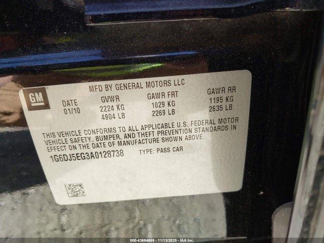 2010 CADILLAC CTS 1G6DJ5EG3A0128738 Photo 8