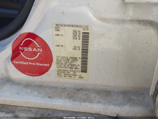 2020 NISSAN ALTIMA 1N4BL4BVXLC244215 Photo 8