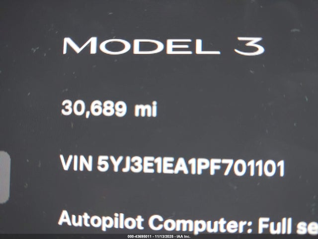 2023 TESLA MODEL 3 5YJ3E1EA1PF701101 Photo 6