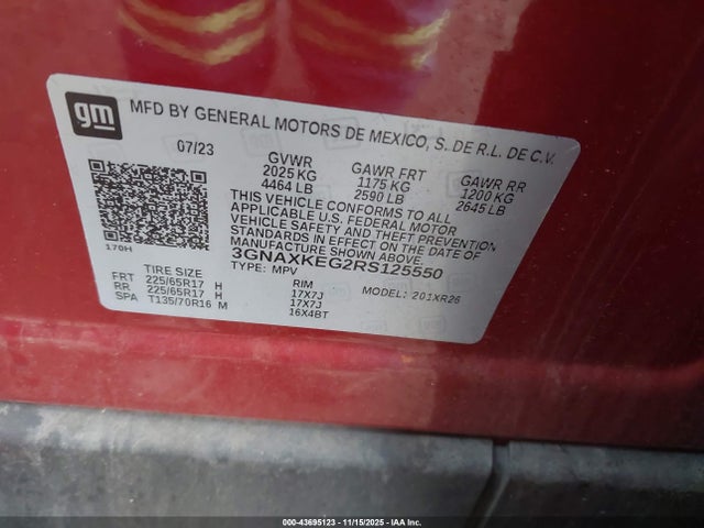 2024 CHEVROLET EQUINOX 3GNAXKEG2RS125550 Photo 8