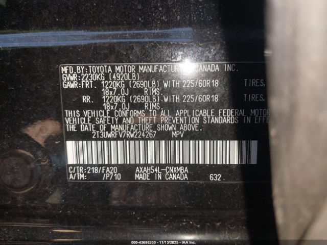 2024 TOYOTA RAV4 HYBRID 2T3UWRFV7RW224267 Photo 8