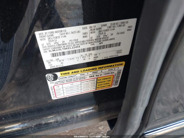 5LMJJ3LT4KEL22454 Lincoln Navigator L Reserve
