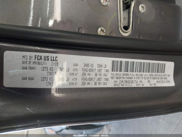 2019 JEEP CHEROKEE 1C4PJMBX2KD361710 Photo 8