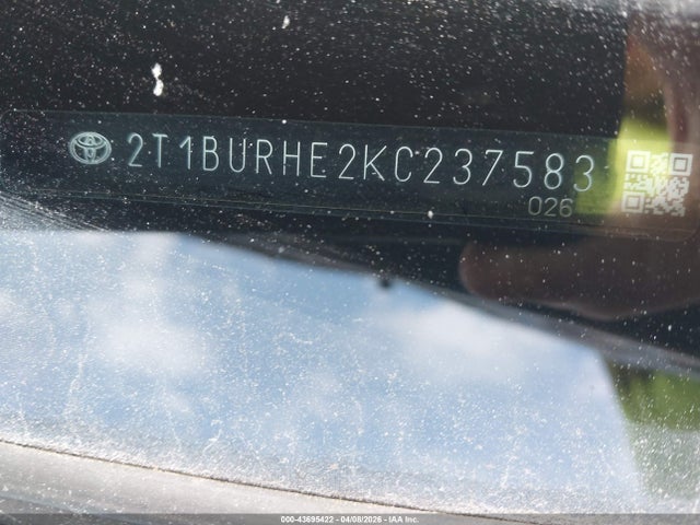 Toyota COROLLA LE 2019 2T1BURHE2KC237583 Image 9