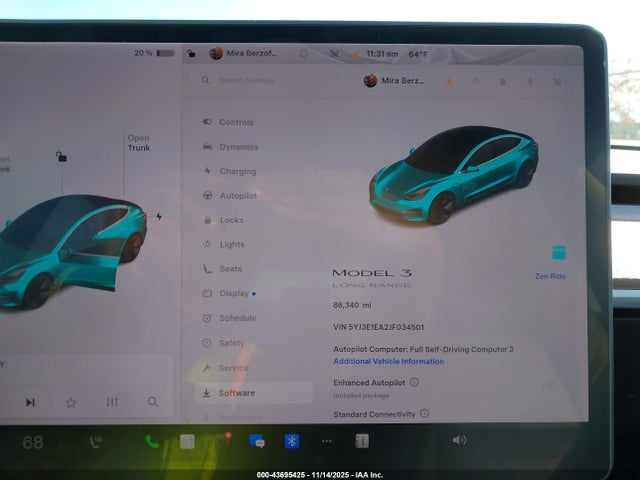 2018 TESLA MODEL 3 5YJ3E1EA2JF034501 Photo 6