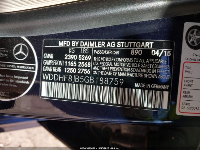 2016 MERCEDES-BENZ E 350 WDDHF8JB5GB188759 Photo 8