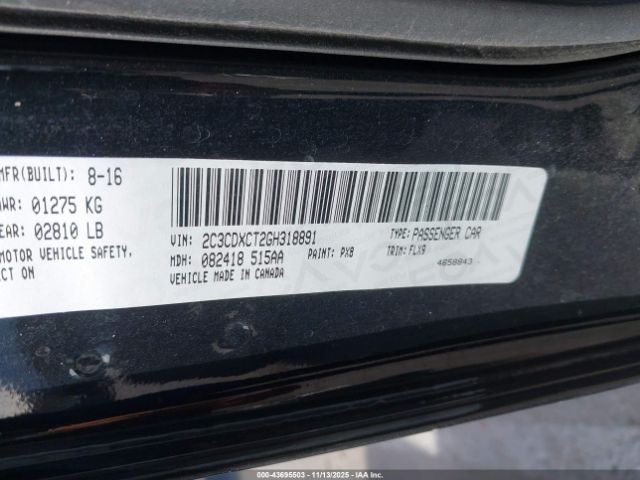 2016 DODGE CHARGER 2C3CDXCT2GH318891 Photo 8