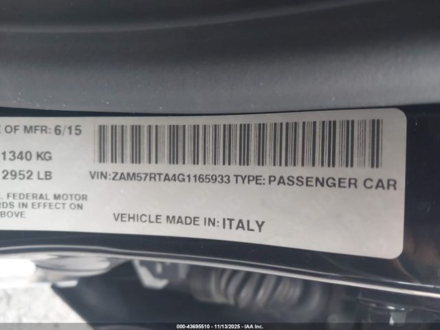 2016 MASERATI GHIBLI ZAM57RTA4G1165933 Photo 8