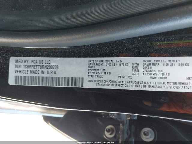 2024 RAM 1500 1C6RREFT8RN200708 Photo 8