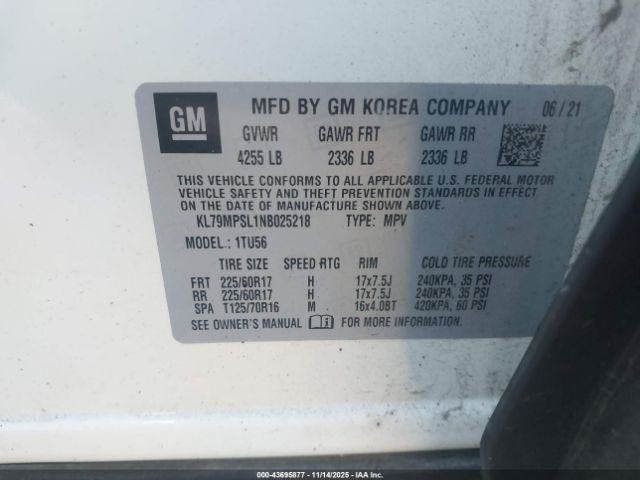 2022 CHEVROLET TRAILBLAZER KL79MPSL1NB025218 Photo 8