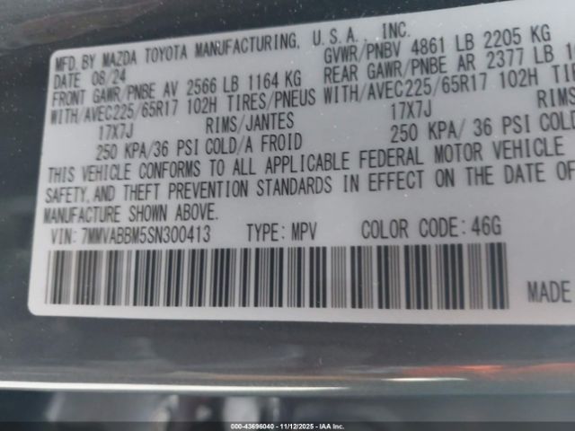 2025 MAZDA CX-50 7MMVABBM5SN300413 Photo 8