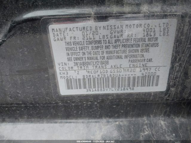 2020 NISSAN SENTRA 3N1AB8DV7LY218498 Photo 8