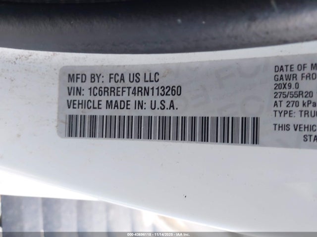 2024 RAM 1500 1C6RREFT4RN113260 Photo 8