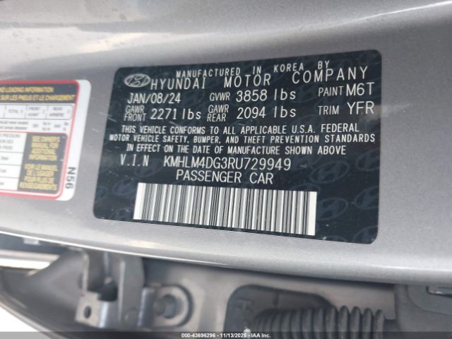 2024 HYUNDAI ELANTRA KMHLM4DG3RU729949 Photo 8