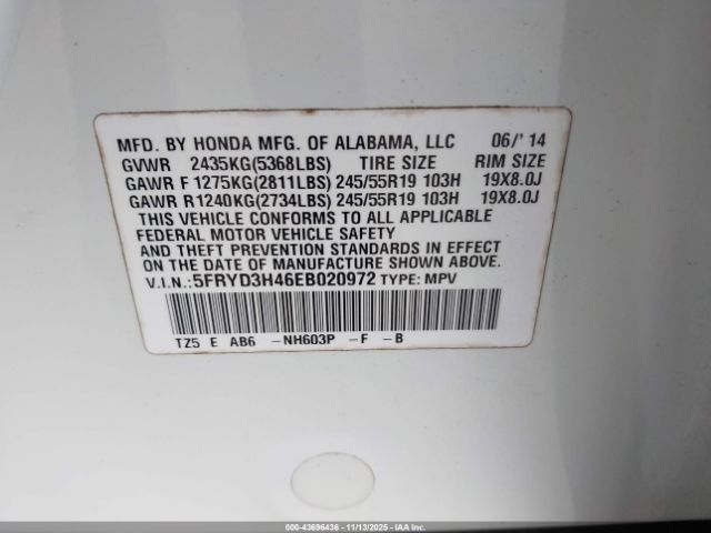 2014 ACURA MDX 5FRYD3H46EB020972 Photo 8
