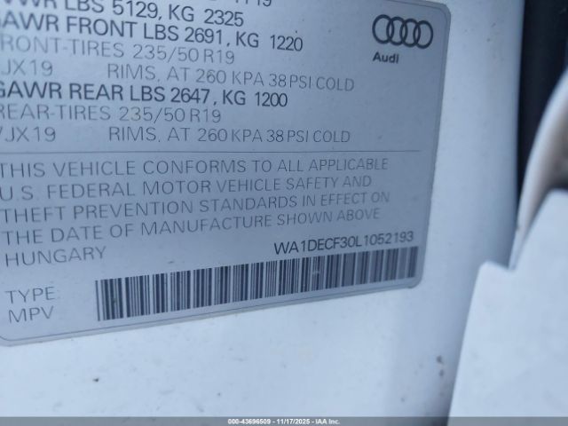 2020 AUDI Q3 WA1DECF30L1052193 Photo 8