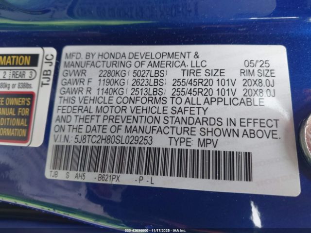 2025 ACURA RDX 5J8TC2H80SL029253 Photo 8