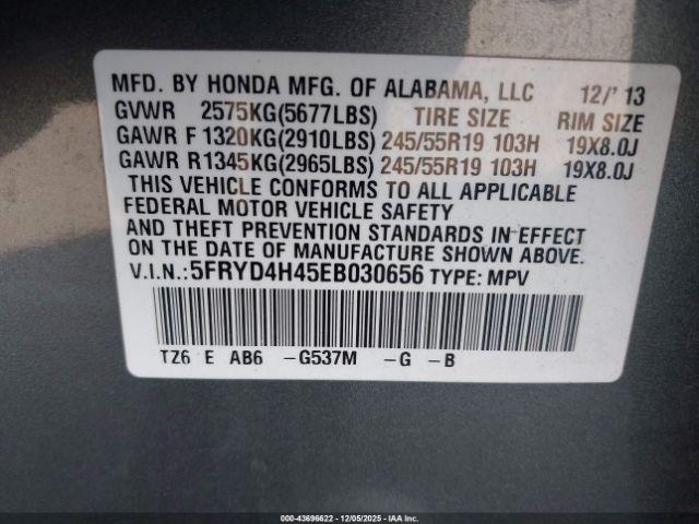 2014 ACURA MDX 5FRYD4H45EB030656 Photo 8