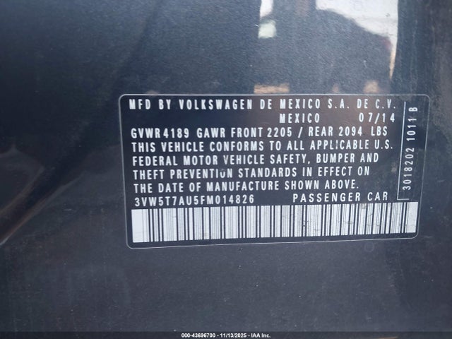 2015 VOLKSWAGEN GOLF GTI 3VW5T7AU5FM014826 Photo 8