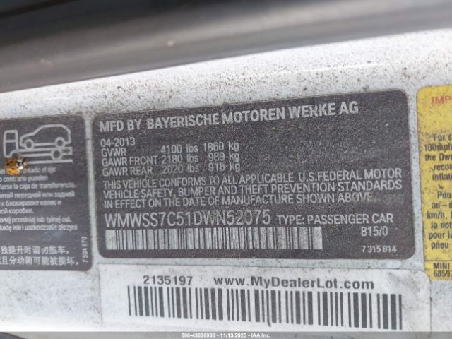 2013 MINI PACEMAN WMWSS7C51DWN52075 Photo 8