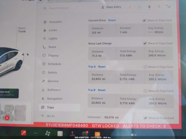 2021 TESLA MODEL 3 5YJ3E1EB9MF048490 Photo 6