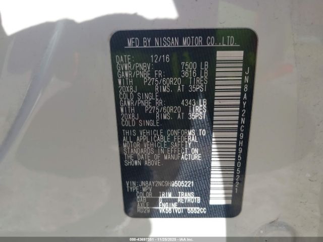 2017 NISSAN ARMADA JN8AY2NC9H9505221 Photo 8