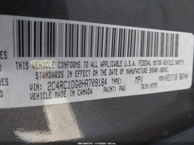 2017 CHRYSLER PACIFICA 2C4RC1DG0HR709184 Photo 8