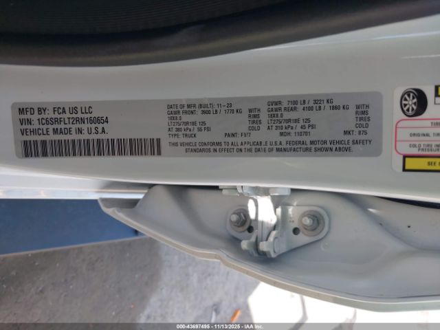 2024 RAM 1500 1C6SRFLT2RN160654 Photo 8