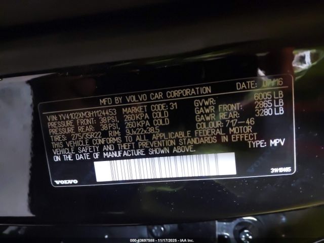 2017 VOLVO XC90 YV4102XM3H1124453 Photo 8