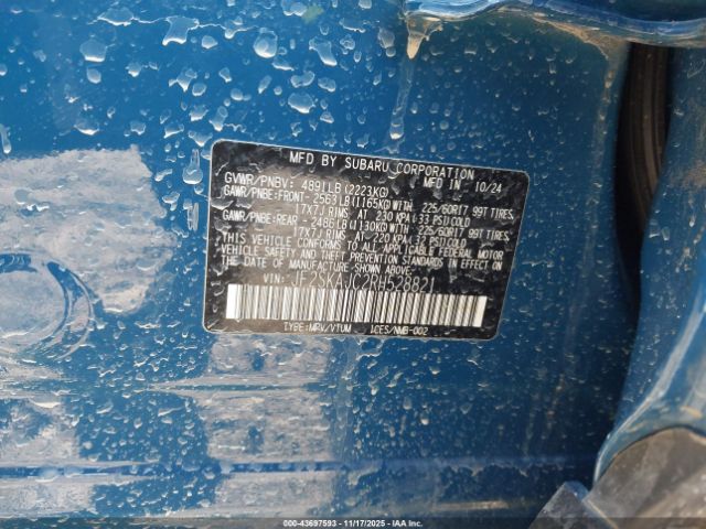 2024 SUBARU FORESTER JF2SKAJC2RH528821 Photo 8
