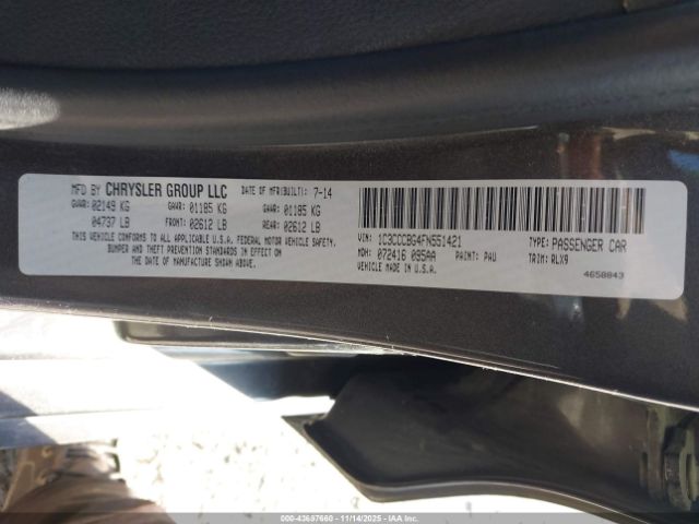 2015 CHRYSLER 200 1C3CCCBG4FN551421 Photo 8