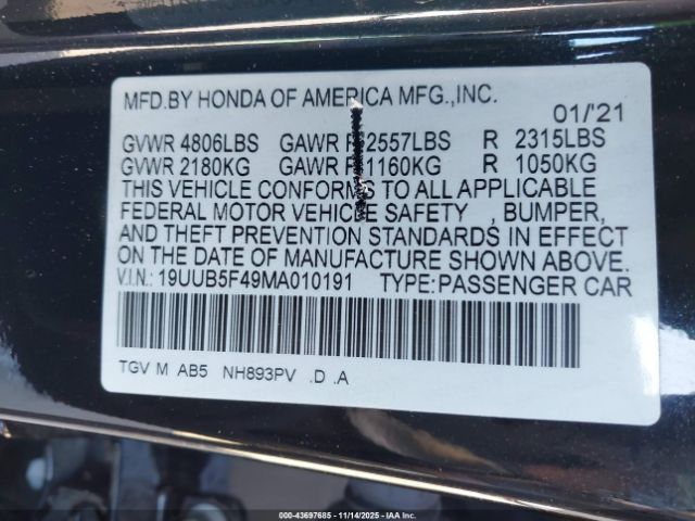 2021 ACURA TLX 19UUB5F49MA010191 Photo 8
