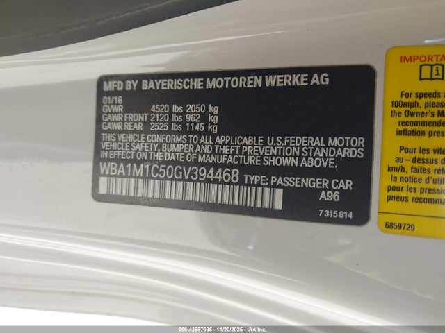 2016 BMW M235I WBA1M1C50GV394468 Photo 8