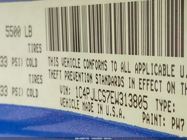 2014 JEEP CHEROKEE 1C4PJLCS7EW313805 Photo 8