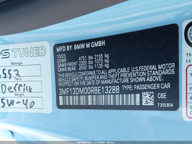 2024 BMW M2 3MF13DM00R8E13288 Photo 8