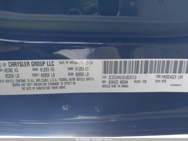 2014 DODGE CHARGER 2C3CDXAG3EH223713 Photo 8