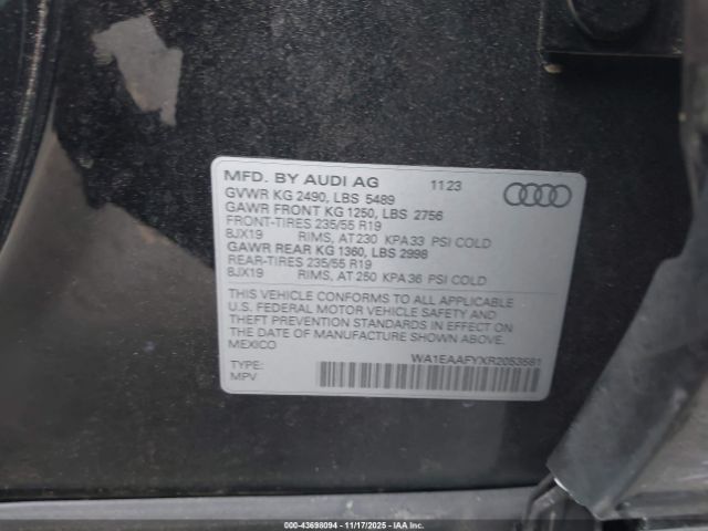 2024 AUDI Q5 WA1EAAFYXR2053581 Photo 8