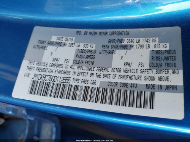 2016 MAZDA CX-3 JM1DKBC78G0112555 Photo 8