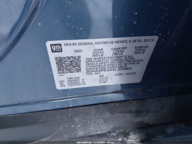 2025 CHEVROLET EQUINOX 3GNAXPEG9SL305864 Photo 8
